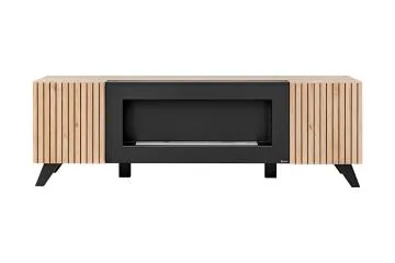 Stolik RTV LIAM 160 hickory jackson z biokominkiem