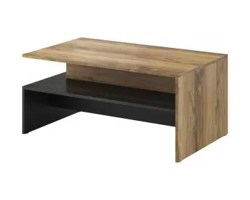 Stolik kawowy BAROS 100x60 orzech/czarny
