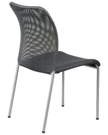 Krzesło biurowe HN-7502 grafitowe/aluminium
