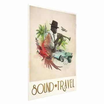 Plakat Sound Travel 21x30 cm bez ramy bez marginesu