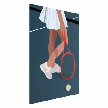 Plakat Tenisistka 40x60 cm bez ramy z marginesem