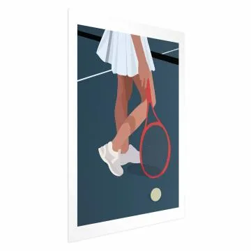 Plakat Tenisistka 60x90 cm bez ramy bez marginesu