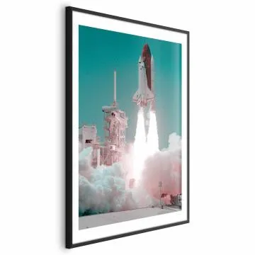Plakat Nowa era 60x90 cm z ramą czarną z marginesem