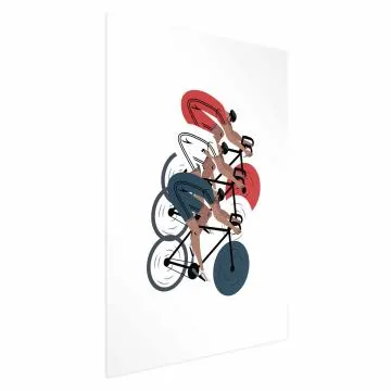 Plakat Wyścig kolarski 60x90 cm bez ramy bez marginesu