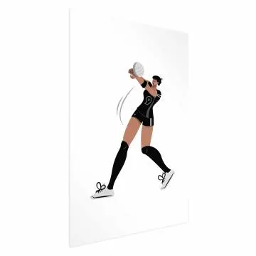 Plakat Siatkarka 40x60 cm bez ramy z marginesem