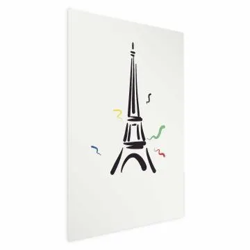 Plakat Wieża Eiffla 21x30 cm bez ramy bez marginesu