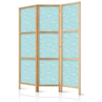 Parawan japoński Dla dzieci 135x172 cm 3-częściowy beżowy