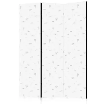 Parawan akustyczny Dla dzieci 135x172 cm 3-częściowy czarny