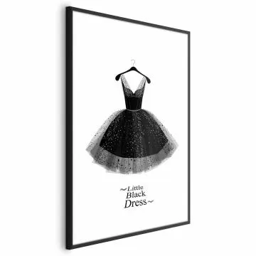 Plakat Mała sukienka 60x90 cm z ramą czarną z marginesem