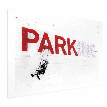 Plakat Parking 42x29,7 cm bez ramy z marginesem