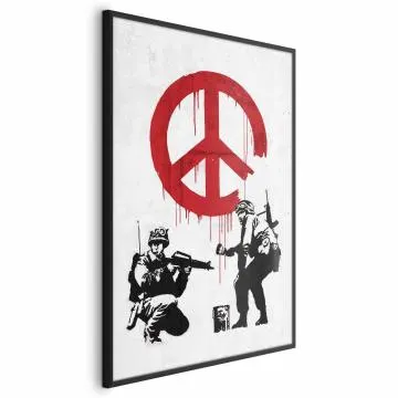 Plakat Wojna i pokój 29,7x42 cm z ramą czarną bez marginesu