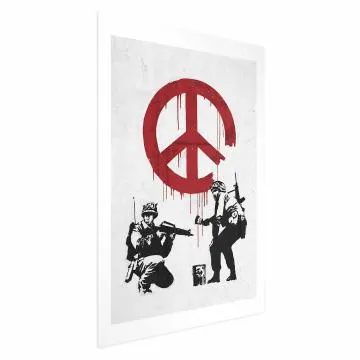 Plakat Wojna i pokój 21x30 cm bez ramy z marginesem