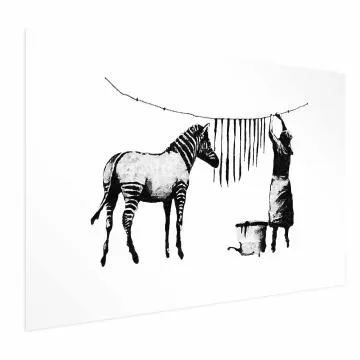 Plakat Banksy: Pranie 60x40 cm bez ramy z marginesem