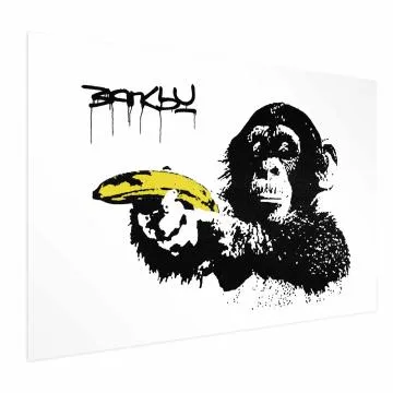 Plakat Banksy: Małpa 90x60 cm bez ramy bez marginesu