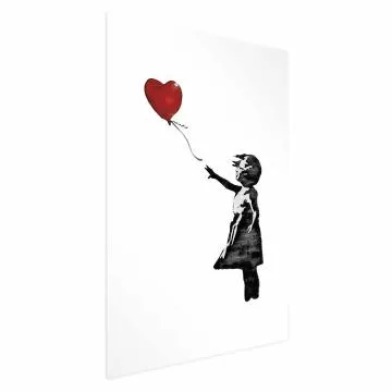 Plakat Banksy: Dziewczynka 40x60 cm bez ramy z marginesem