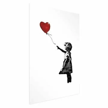 Plakat Banksy: Dziewczynka 21x30 cm bez ramy z marginesem
