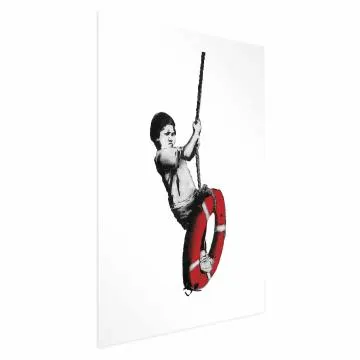 Plakat Banksy: Chłopiec 29,7x42 cm bez ramy z marginesem