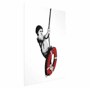 Plakat Banksy: Chłopiec 29,7x42 cm bez ramy bez marginesu