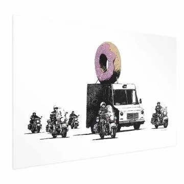 Plakat Pączkowa policja 30x21 cm bez ramy bez marginesu