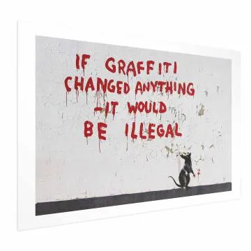 Plakat Cytat graffiti 30x21 cm bez ramy z marginesem