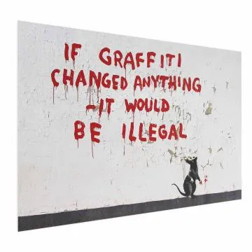 Plakat Cytat graffiti 30x21 cm bez ramy bez marginesu
