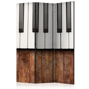 Parawan akustyczny Ludzie 135x172 cm 3-częściowy biały