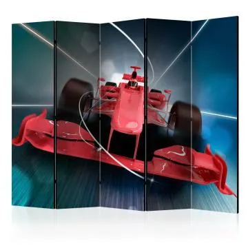 Parawan dwustronny Street art 225x172 cm 5-częściowy czarny