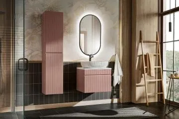 Szafka pod umywalkę ICONIC ROSE 82 60cm różowa