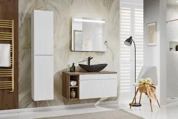 Szafka pod umywalkę ICONIC WHITE 82 80cm biała