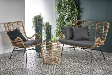 Sofa IKARO XL rattanowa/szara