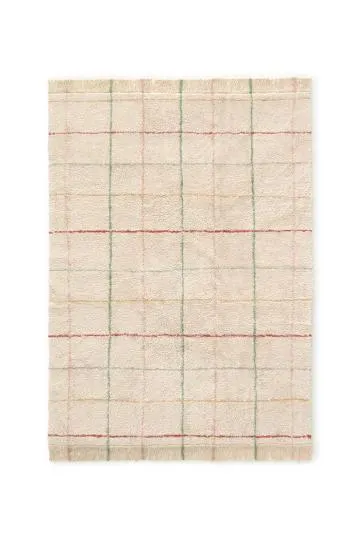 Dywan dziecięcy FOLK KRATKA 90x130 cm beżowy/kolorowy
