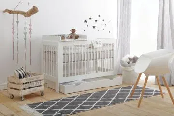 Łóżeczko dziecięce BASIC 120x60 białe