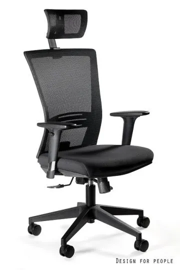 Fotel biurowy ERGONIC czarny