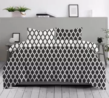 Pościel bawełniana Premium Bielbaw 160x200 Imo czarna