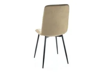 Krzesło tapicerowane IVO VELVET oliwkowe