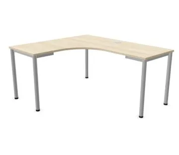 Biurko narożne EASY SPACE I-LEG LS 160x140cm akacjowe
