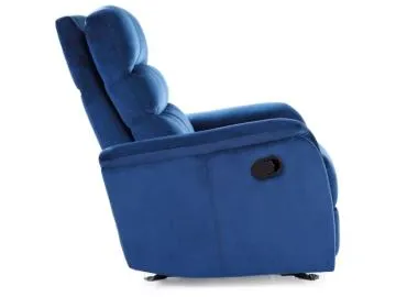 Fotel rozkładany JOWISZ VELVET granatowy