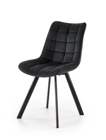 Krzesło tapicerowane K332 VELVET czarne