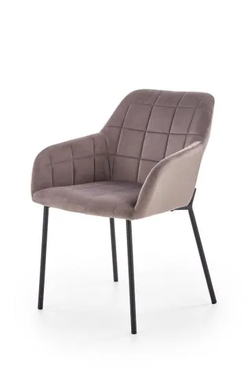 Krzesło K305 VELVET szare