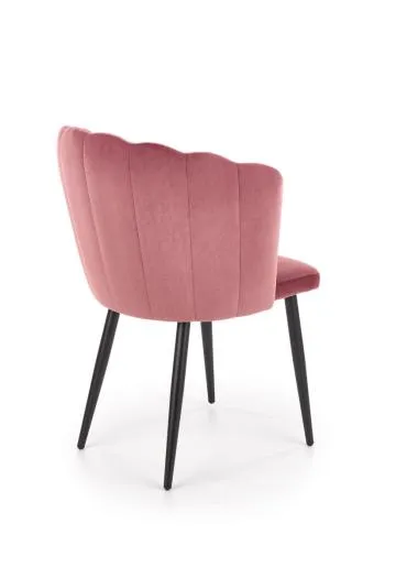 Krzesło tapicerowane K386 VELVET różowe