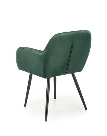 Krzesło tapicerowane K429 VELVET ciemnozielone