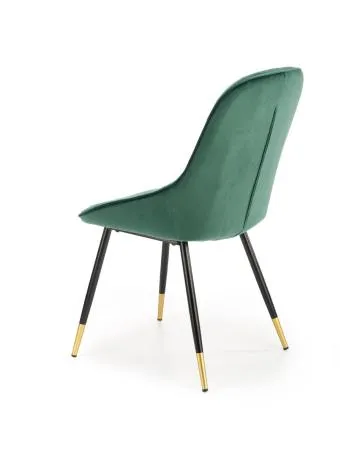 Krzesło tapicerowane K437 VELVET ciemnozielone