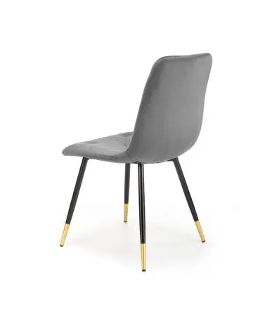 Krzesło tapicerowane K438 VELVET szare