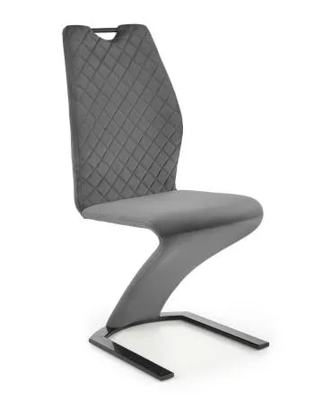 Krzesło tapicerowane K442 VELVET szare
