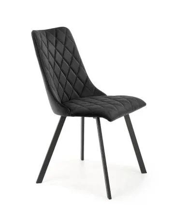 Krzesło tapicerowane K450 VELVET czarne
