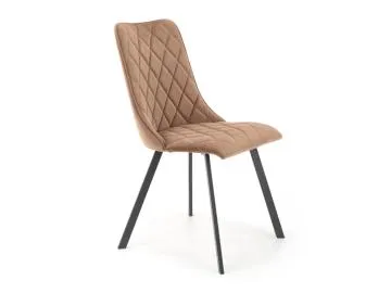 Krzesło tapicerowane K450 VELVET beżowe