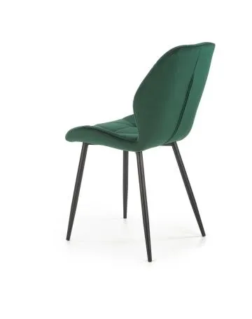 Krzesło tapicerowane K453 VELVET ciemnozielone