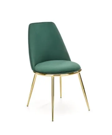 Krzesło tapicerowane K460 VELVET zielone