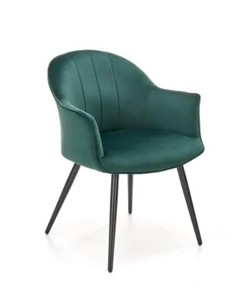 Krzesło tapicerowane K468 VELVET zielone