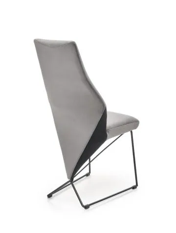 Krzesło tapicerowane K485 VELVET szare